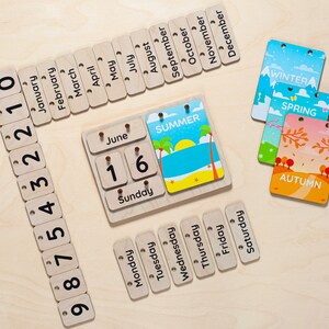 Montessori Calendar for Kids Desk Calendar Montessori Toddler Montessori Calendar for Kids Desk Calendar Montessori Toddler