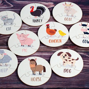 Jeu d'association d'animaux de la ferme, cartes flash, jouets Montessori, jeu de mémoire pour la maternelle, apprentissage des animaux marins sauvages des bois, cadeaux pour tout-petits