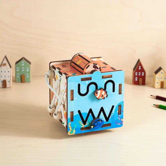 Handmade Wooden Busy Board