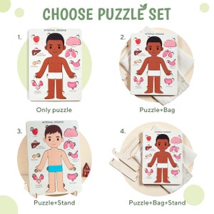 Montessori toys, human body puzzle, toddler toys wooden human puzzle kids anatomy puzzle human anatomy preschool anatomy gifts for kids toys image 5