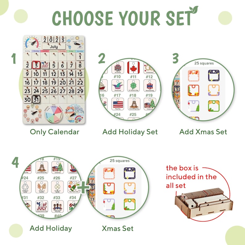 a picture of a set of christmas calendars