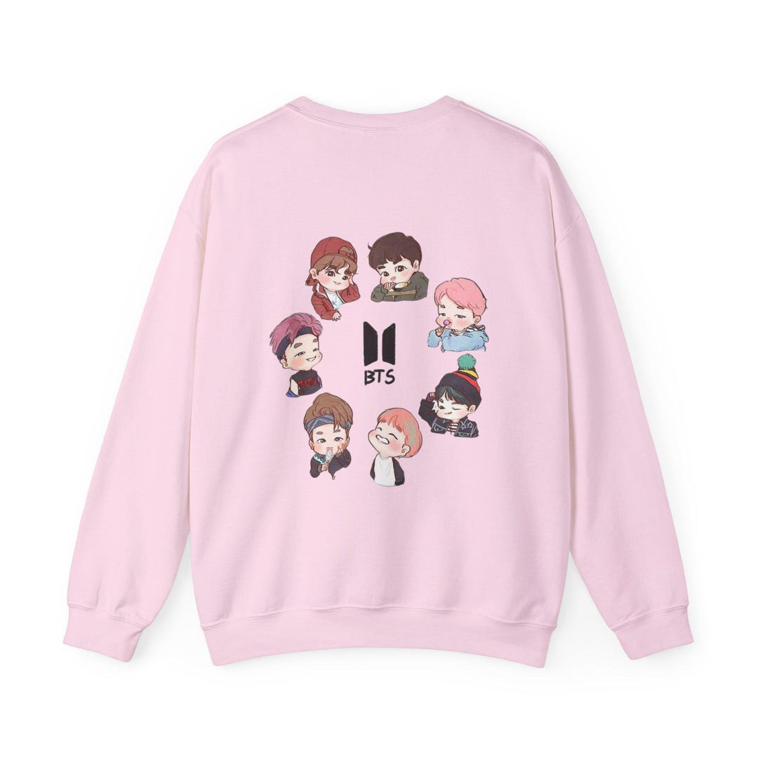 BTS Cute Kpop Crewneck Sweatshirt Jumper | K-pop Idol Graphic - Etsy