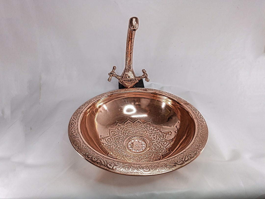 Bathroom Sink Faucet,copper Sink Kitchen, Copper Sink Round,copper Sink ...