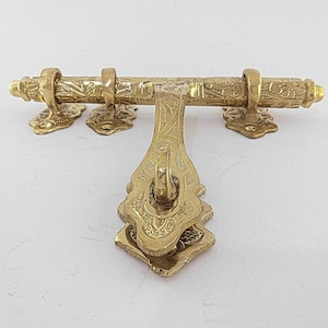 Brass Sliding Door Bolt,brass box catches buckle locks-Hardware-iron latch kit -hasp for door,Solid Brass Door Latch a gift on every product
