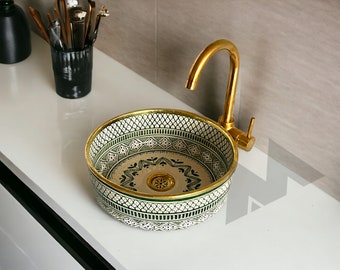 Moroccan sinks , including sink bowls , wash basins , and ceramic sinks , These sinks offer a unique and stylish addition to any bathroom