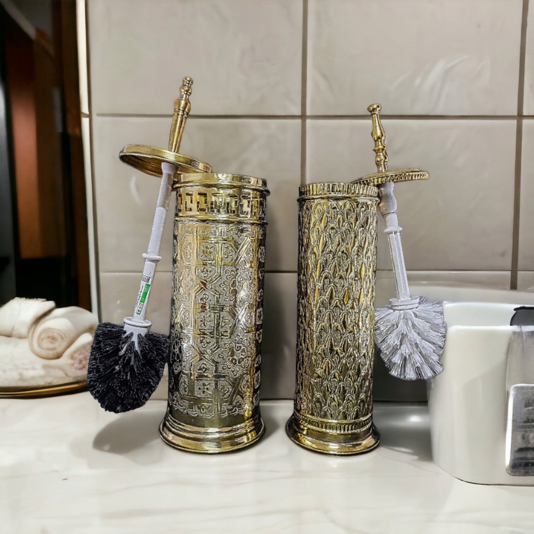 Toilet Bowl Brush and Holder, Toilet Brush, Brush Holder, Toilet Brush ...