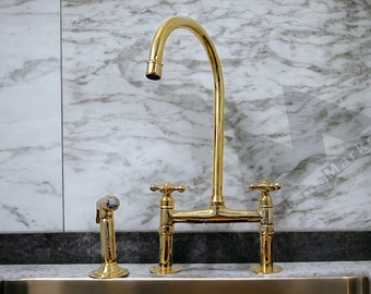 faucet , unlaquered brass faucet , brass kitchen faucet , bathroom faucet , unlacquered brass faucet , unlacquered brass kitchen faucet