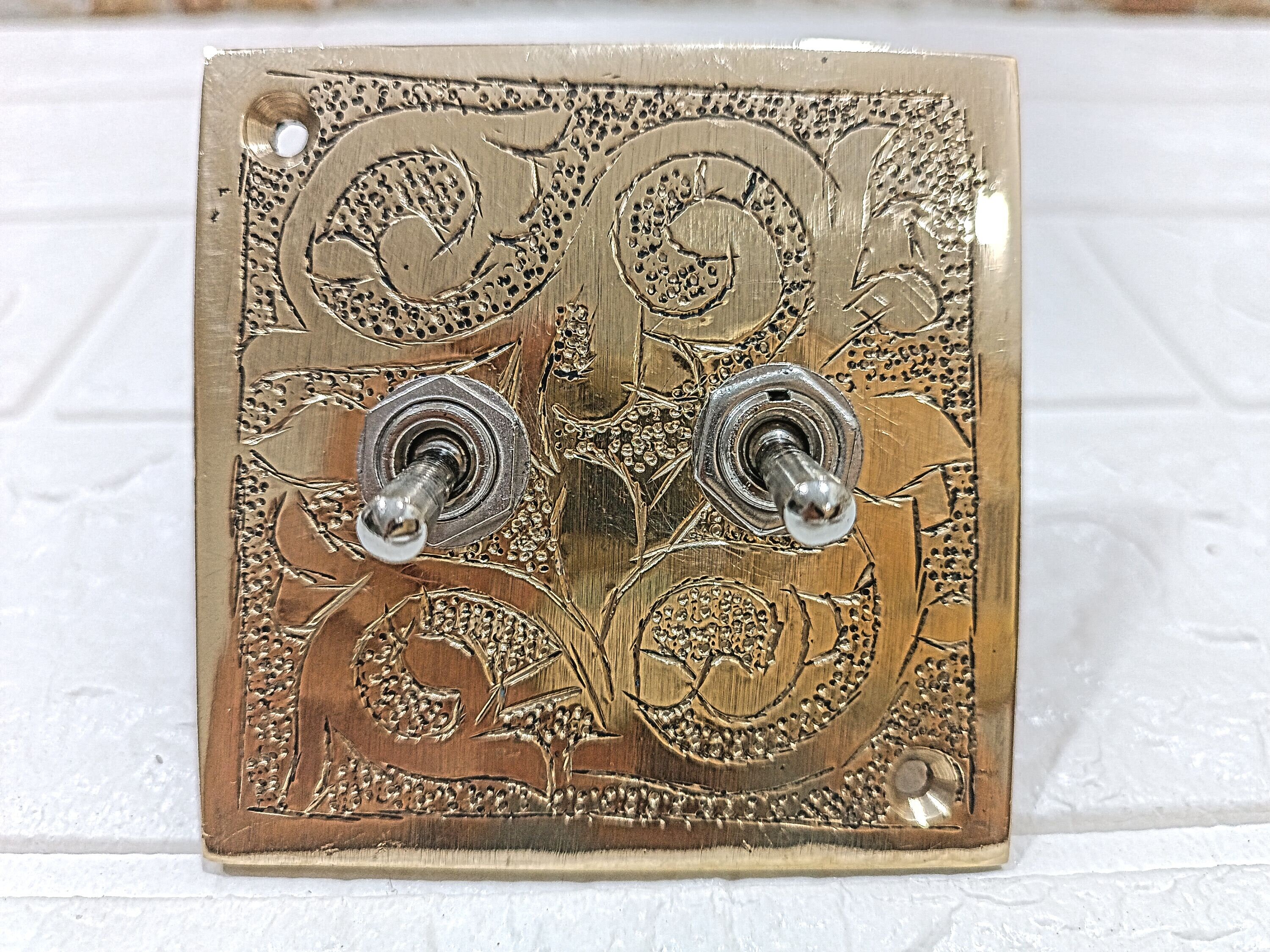 Solid Brass Light Switch Light Switch Set Handmade Etsy