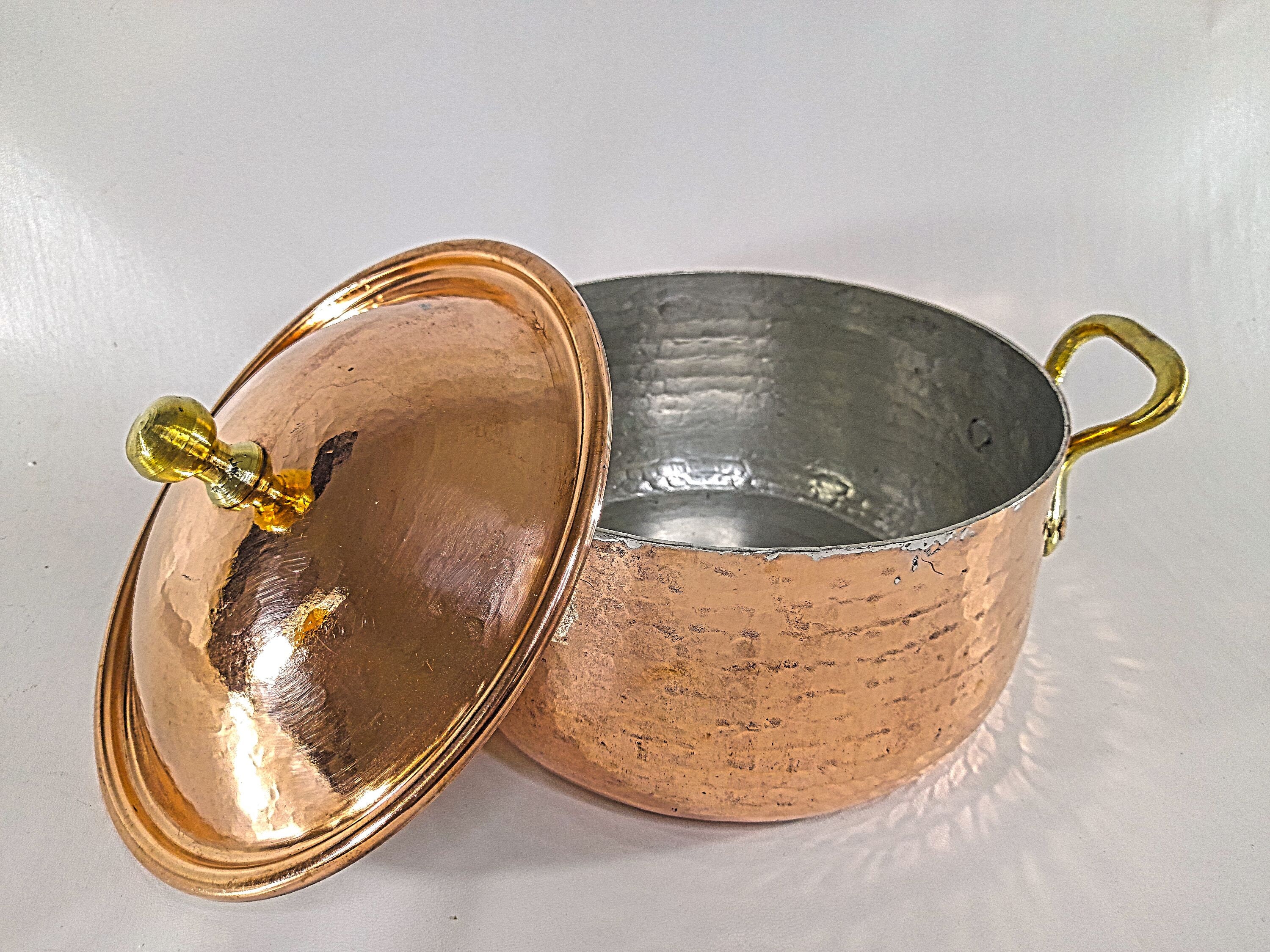 Large Pot,cooking Utensils Gadgets, Pot,cooking Utensils,stock Pot,  Hammered Copper Pot,personalized Cooking Gifts,clay Cooking Pot With Lid 