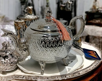 Silver Tea Kettle - Epns Teapot - Hotel Silver Teapot - Small Tea Kettle - Antique Tea Kettle - Brass Tea Kettle - Large Tea Kettle -