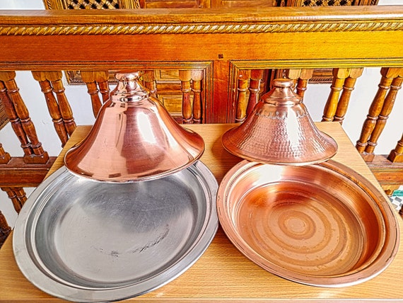 Moroccan tajines, arabic tajines, copper tajines, vintage copper