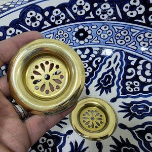 Brass Sink Strainer – Durable Sink Drain Cover, Heavy Duty, Rust-Proof Kitchen Drain Protector