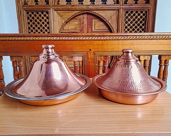 Moroccan tajines, arabic tajines, copper tajines, vintage copper tajines,artisanal tajines,Authentic,Kitchen Decor,Brass Pot