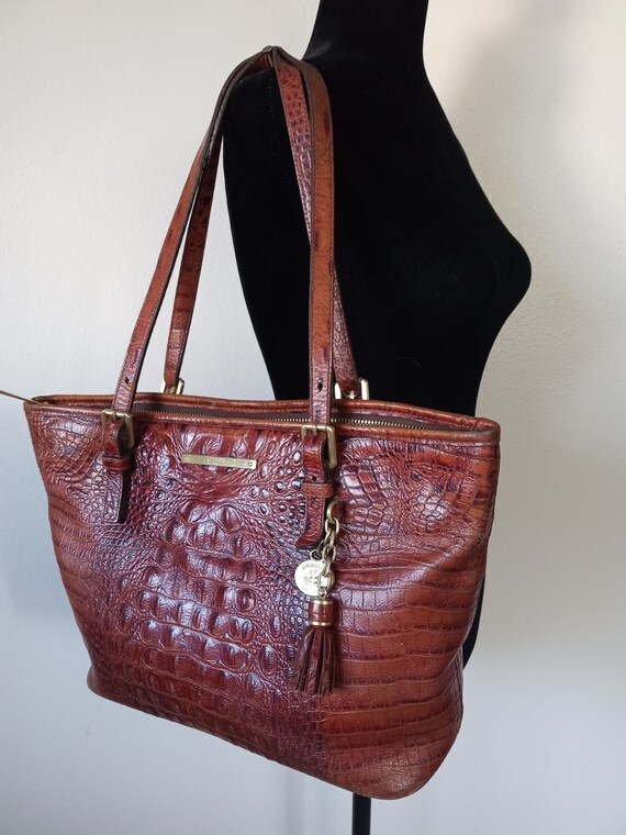 NWT Brahmin Ashlee Leather Tote in Pecan Melbourne