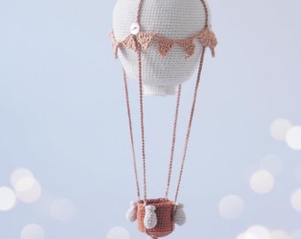 Hot Air Balloon - crochet PDF pattern/ Amigurumi Hot Air Balloon/ Cute Hot Air Balloon