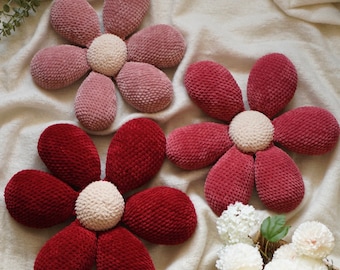 Crochet Flower Pillow Pattern: Beginner-Friendly PDF (Digital Download)