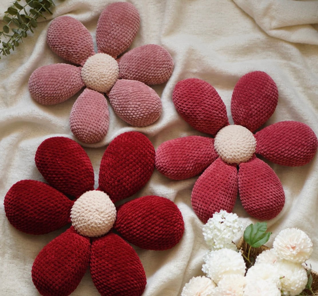 32 Flower Pillow Crochet Patterns for Cozy, Giftable Home Décor 12 Crochet Flower Pillow Pattern: Beginner-Friendly