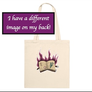 Spell Book Art Tote Bag | Magick Witch Craft Grimoire Carry Bag
