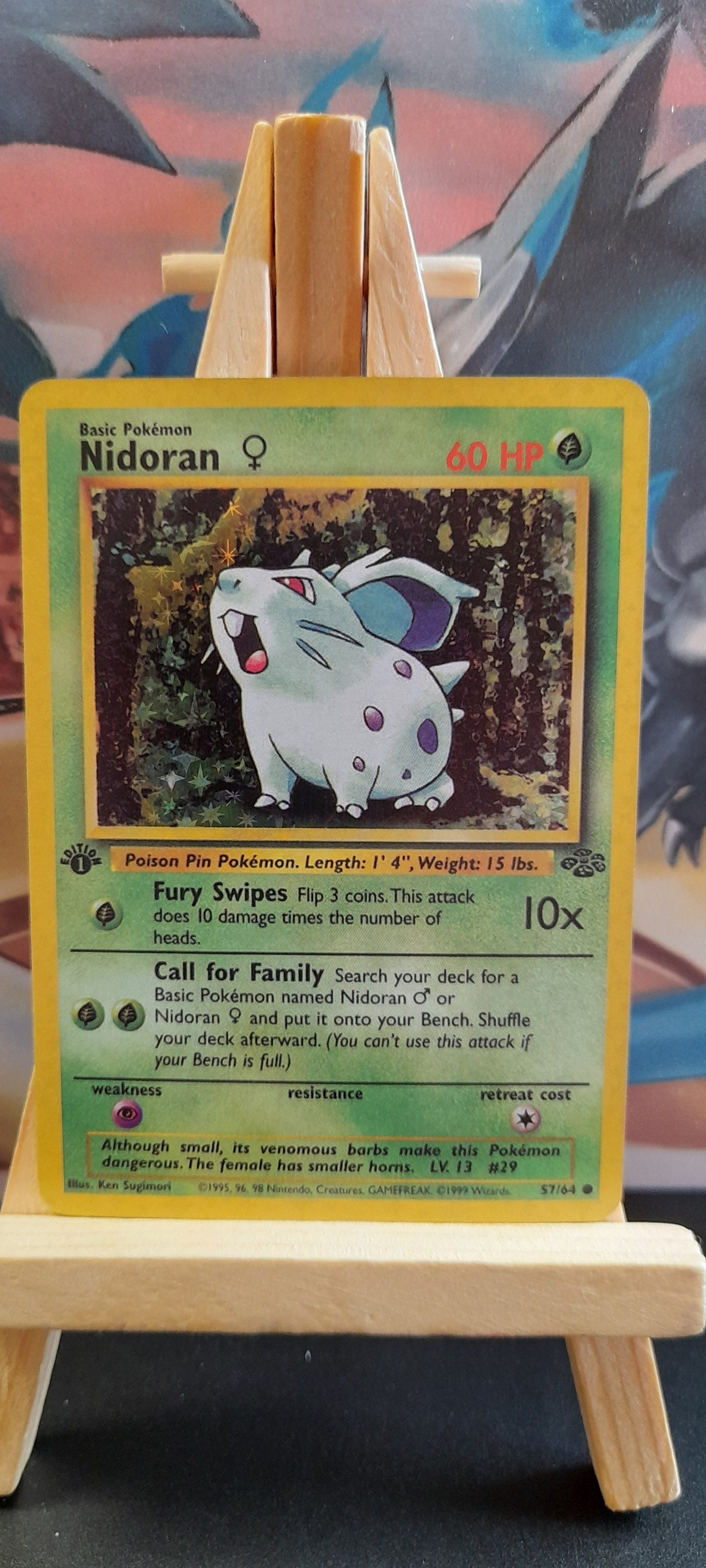 Pokémon Nidoran Card 57/64 Jungle Edition 1 Custom ANG - Etsy