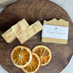 Orange Cedarwood Goat Milk Soap