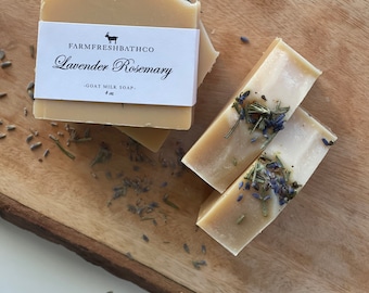 Lavender Rosemary Goat Milk Soap