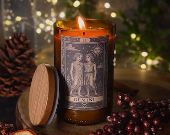 Gemini | Star Sign | Horoscope | Handmade | Soy Wax | Eco Friendly | Alter Witchy Gift | Gothic | Hand Poured In Wales
