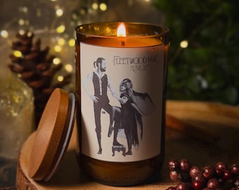 Fleetwood Mac | Rumours | Soy Wax | Vegan | Stevie Nicks | Handmade | Cruelty Free | Eco Friendly Refillable Candle | Sustainable |