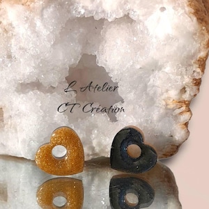 2 resin heart pendant tassels for interchangeable hoop earrings gift women's accessories jewelry