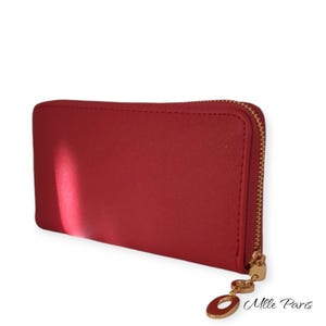 Portamonete rosso porta carte ciondolo gioiello regalo originale pelletteria accessori donna