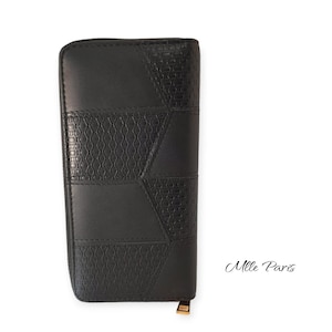Portamonete nero porta carte ciondolo gioiello regalo originale pelletteria accessori donna