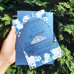 Quinceanera Invitations, Acrylic Invitations