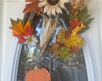 Fall wreath Front door decor