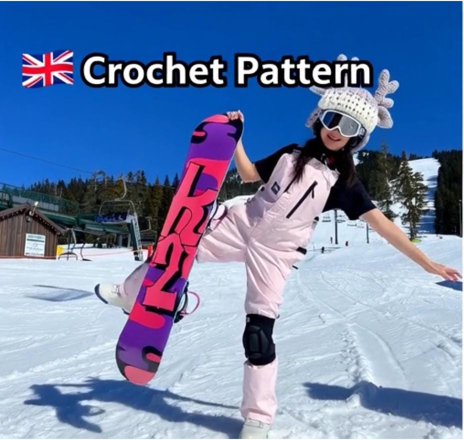 Copricasco Da Sci A Forma Di Corna Di Renna – Maglia Lavorata, Divertente E Facile Da Indossare Per Snowboard E Sci