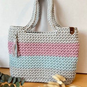 Large crocheted bag | Shoulder bag | Shopper | Gift idea | Handle bag | Crochet bag | Market bag | Bag with handle | Beach bag