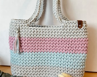 Bolso grande de ganchillo | bolso de hombro | Compradores | Idea de regalo | Bolso con asa | Bolso de ganchillo | Bolsa de mercado | Bolso con asa | bolsa de playa