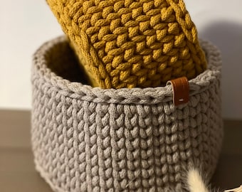 Modern crochet basket gift idea storage basket utensil basket baskets design