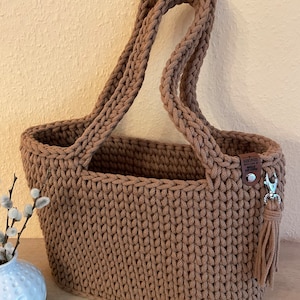 Tasche gehäkelt | Umhängetasche | Shopper | Geschenkidee | Henkeltasche | Häkeltasche | große Farbauswahl | Tasche mit Henkel | Strandtasche
