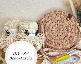 Kit fai da te e schema all'uncinetto TEDESCO per una borsa all'uncinetto | Borsa a mano | Borsa a tracolla | Idea regalo | Design di Wolle und Liebe