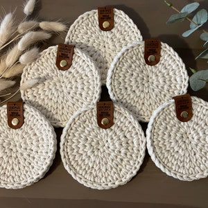 Kit Crochet Débutants FREEBLOSS 8 Sets Sous-verres - Avec Instructions Et Matériel Complet
