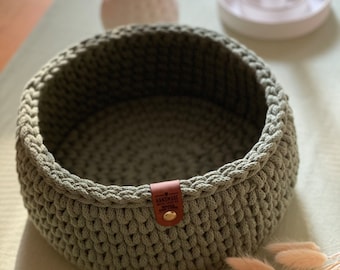 Modern bread basket bread basket kitchen helper crochet basket gift idea storage basket Utensilo basket baskets dining table