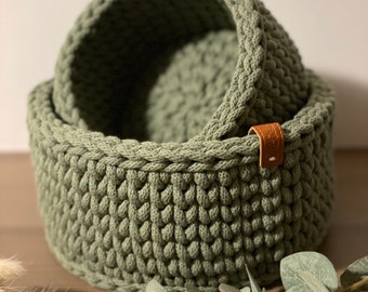 Modern crochet basket gift idea storage basket utensil basket baskets design