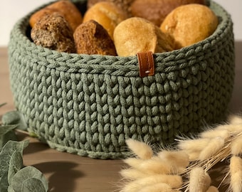 Modern bread basket bread basket kitchen helper crochet basket gift idea storage basket utensil basket baskets dining table