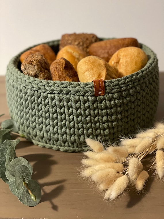 Cesta de pan moderna cesta de pan ayudante de cocina cesta de ganchillo  idea de regalo cesta de almacenamiento Utensilo cestas mesa de comedor -   México