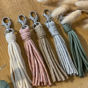 Keyring | Pocket charm | made from 100% recycled cotton | many colours | souvenir