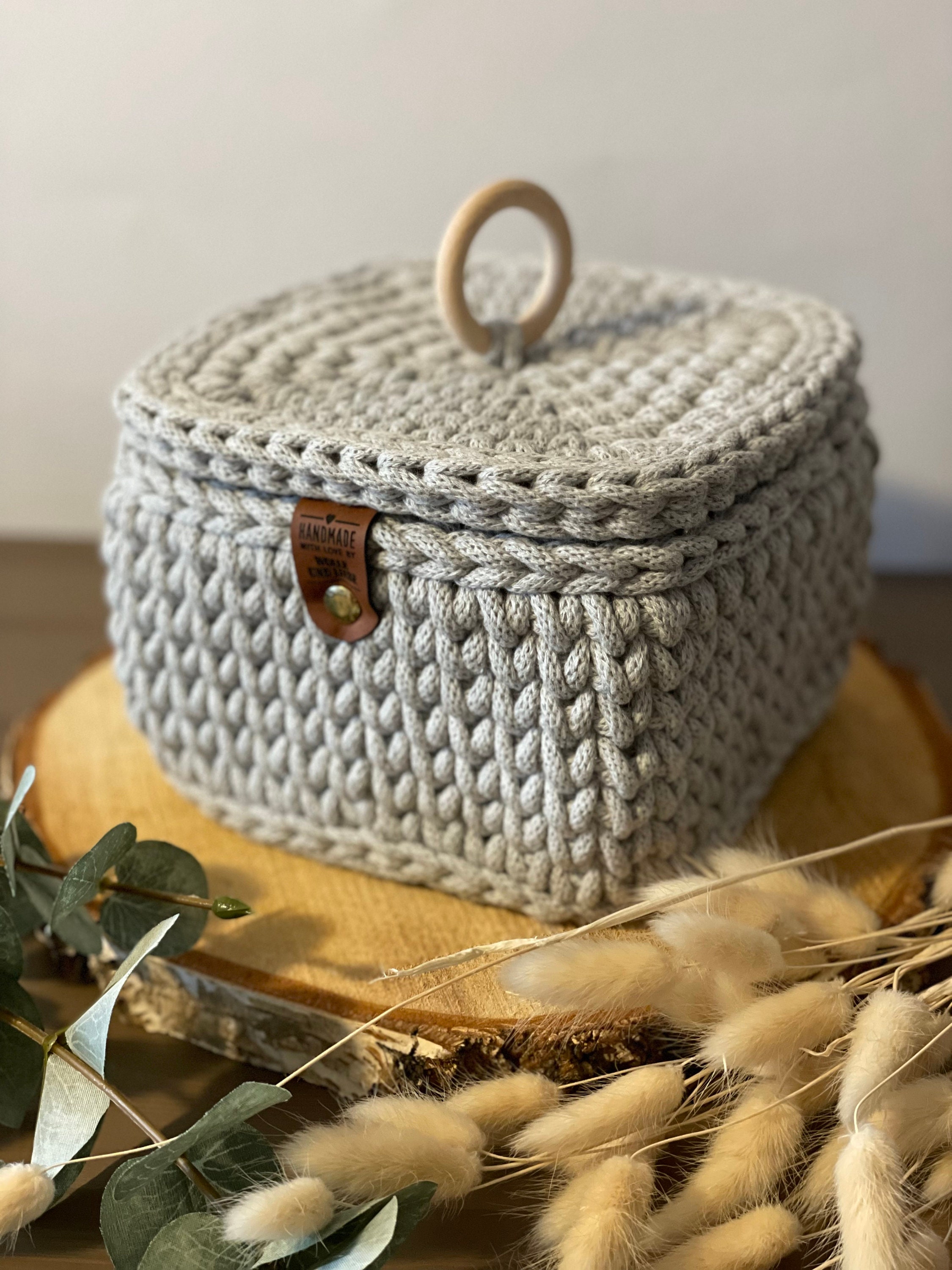 Easy Modern Crochet Storage Basket PATTERN Small Crochet Catch All Dish  Home Decor Bowl Bathroom Container Beginner Single Crochet 