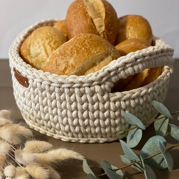 Corbeille à pain moderne avec poignées corbeille à pain aide de cuisine panier au crochet idée cadeau panier de rangement panier à ustensiles paniers table à manger