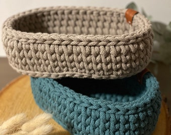 Oval Crochet Basket | Key basket | Gift idea | Utensilo | basket | hallway | Hall | Order helper | basket