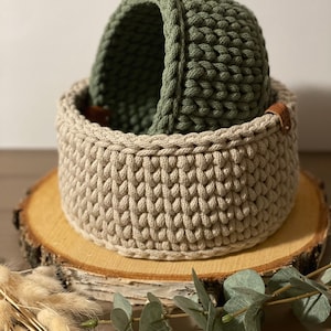 Modern crochet basket gift idea storage basket utensil basket baskets design