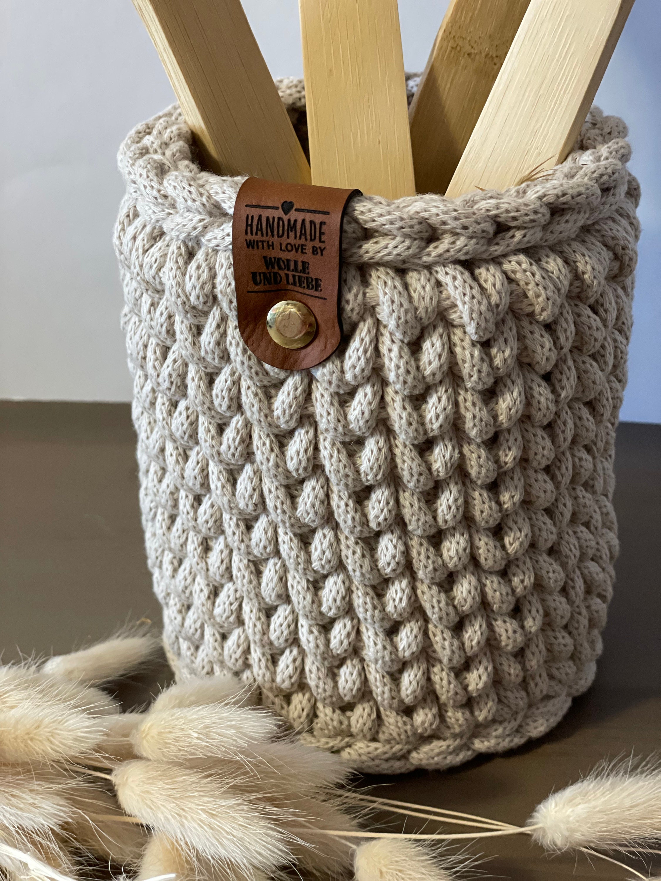 Dfuqanb Opbergmand (21 x 12 x 15,5 cm), gehaakte mand, opbergmand, zwart, mand voor gastendoekjes, organizer, dozen, opbergmand, rekmanden, voor handdoeken, cosmetica, sleutels, zwart