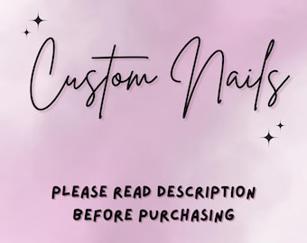Custom Handmade Press-Ons- Cosplay Nails- Handpainted